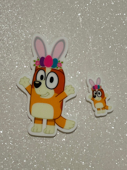 Resin Flatback Planar E0908 - Bluey Easter Bunny Collection (2 Sizes Available)