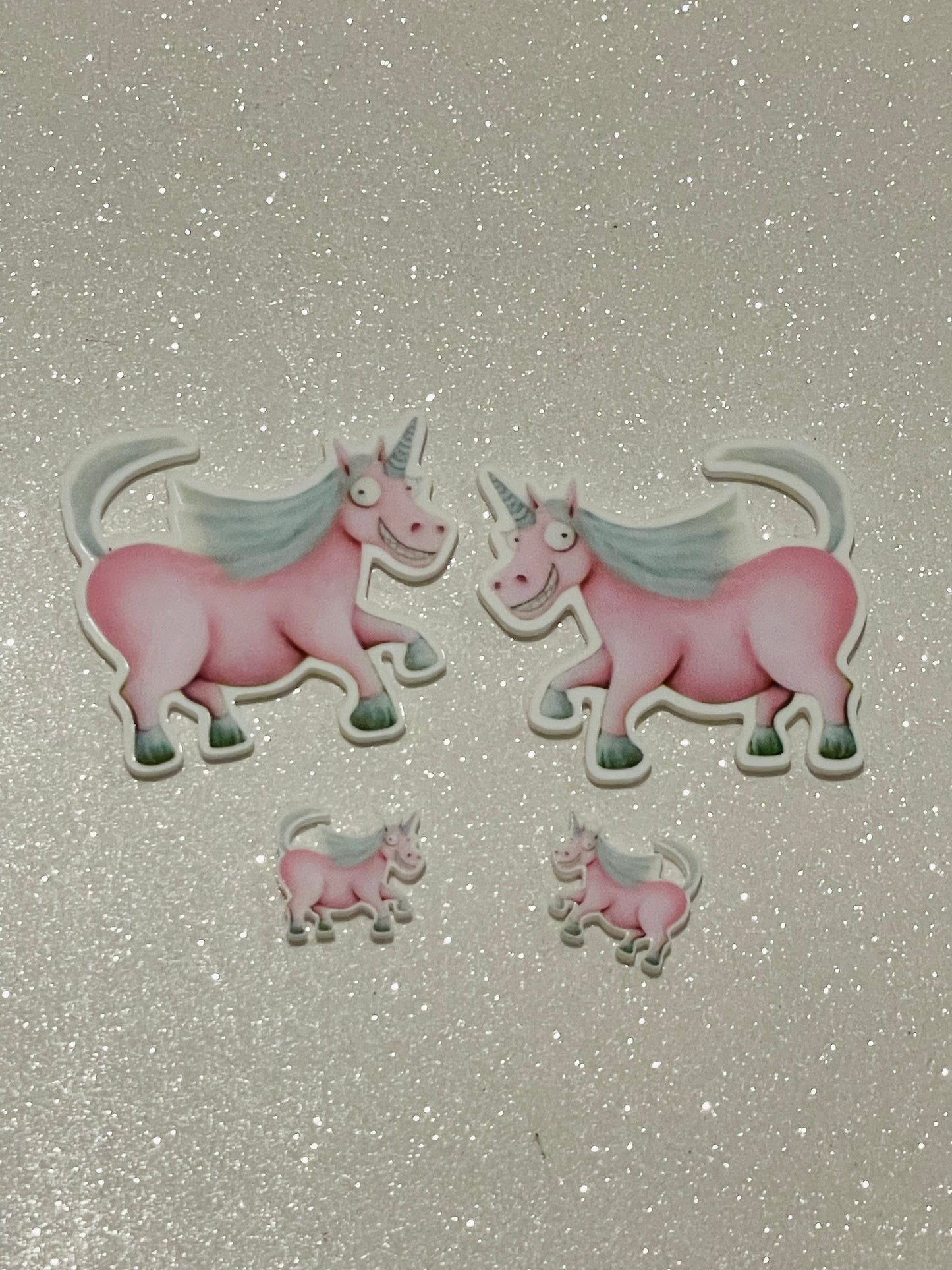 Resin Flatback Planar E0937- Unicorn (2 Sizes +2 Profiles Available)