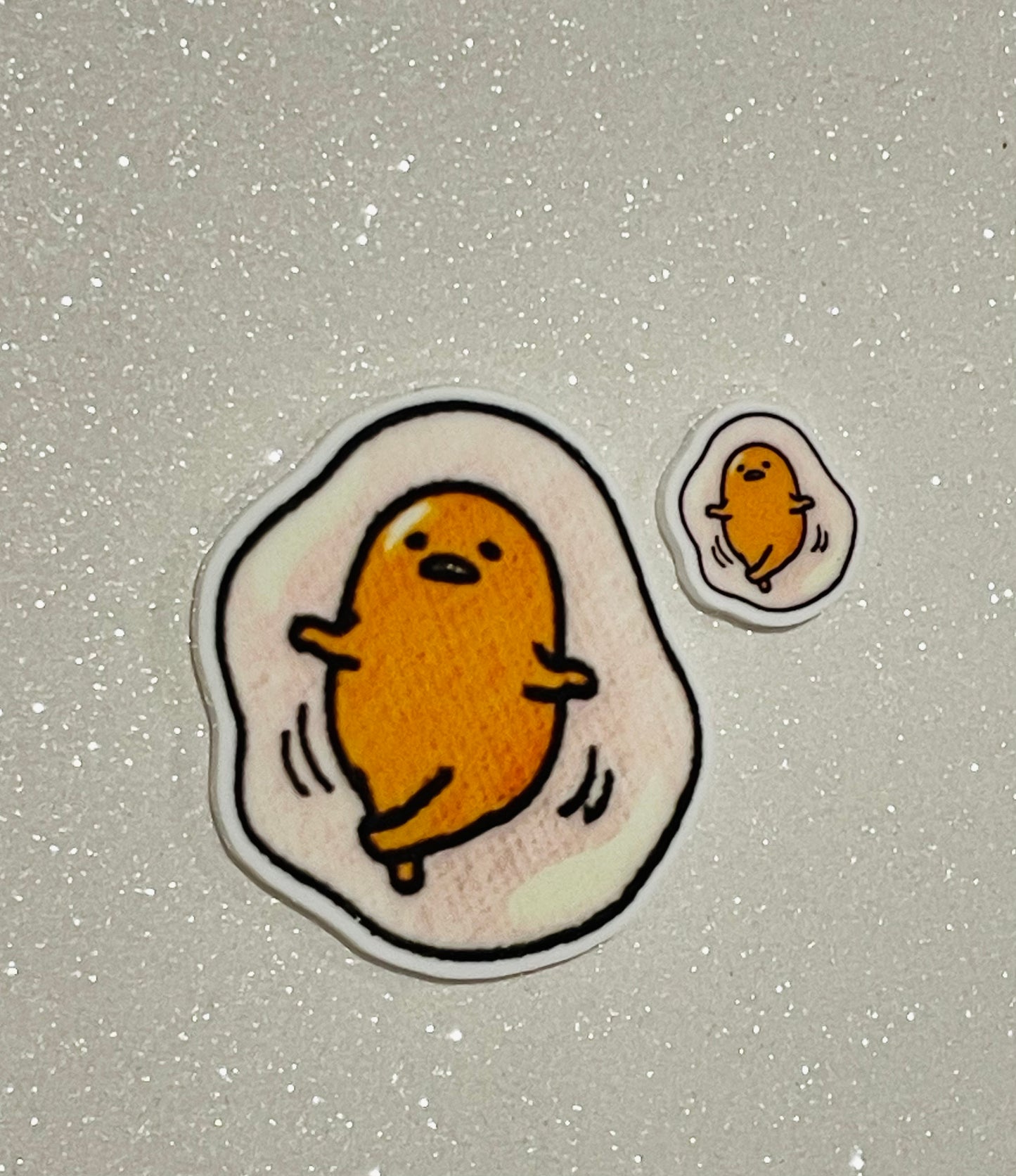 Resin Flatback Planar E0941 - Gudetama The Lazy Egg (2 Sizes Available)