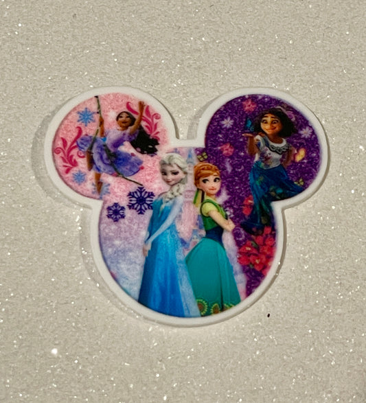 Resin Flatback Planar E0983 - Disney Princess