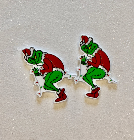 Resins Flatback Planar E1029 - Grinch (Christmas Collection) (27)
