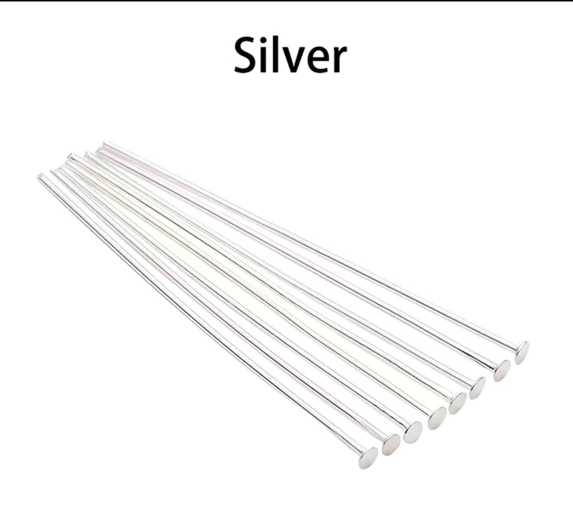 Earring Finding -Headpins For Jewelry Making (100ea/pack)