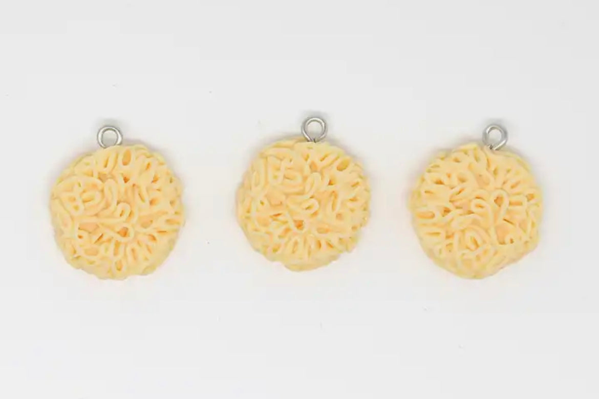 Instant Noodle Charm / Pendant - Round and Rectangle Shapes