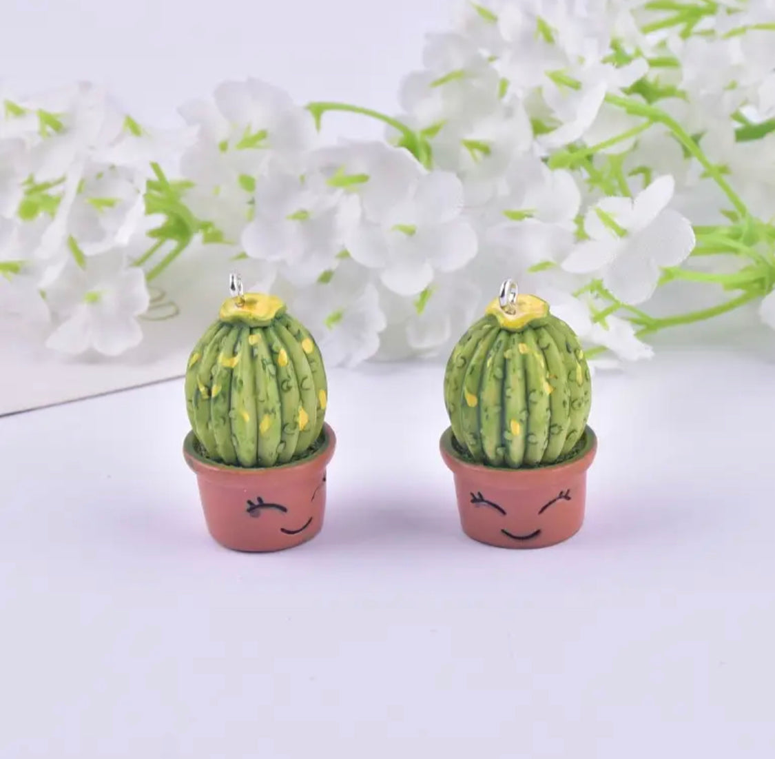 3D Potted Cactus Charm / Pendant