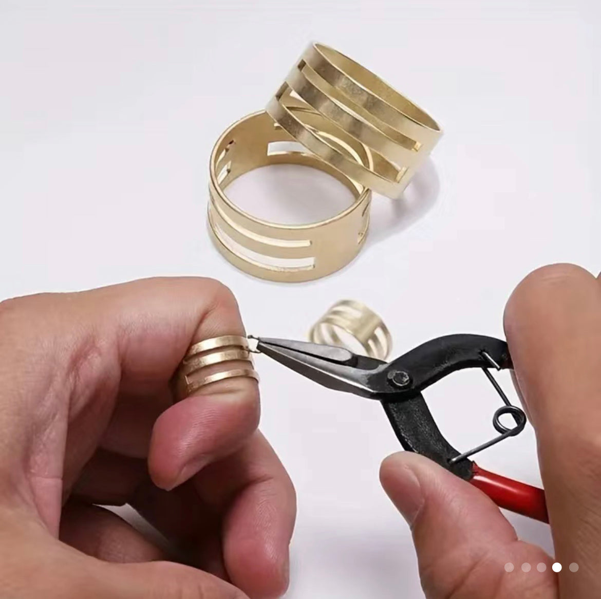 Brass Ring - For Jump Ring Open and Closure (2 piece/set)