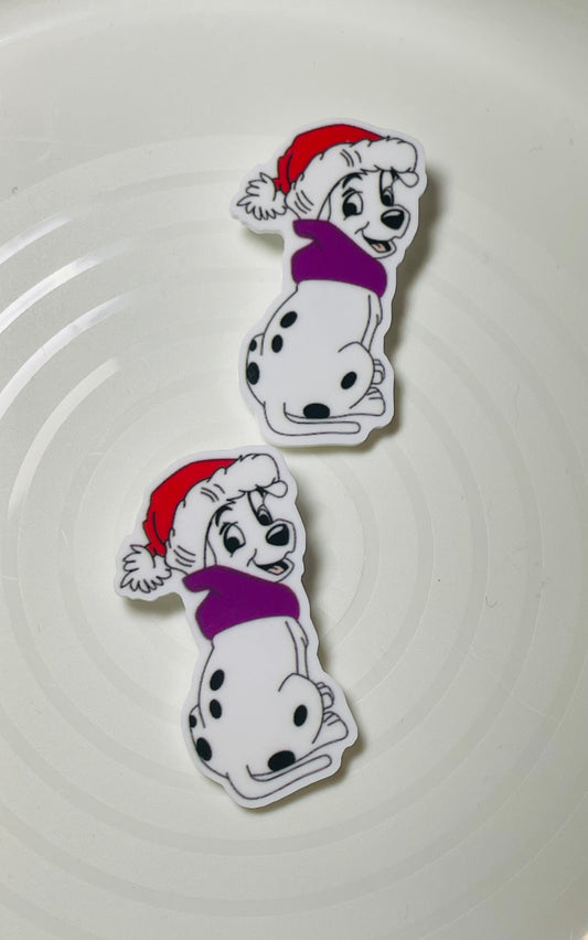 Resins Flatback Planar E0113 Dog (X'mas)
