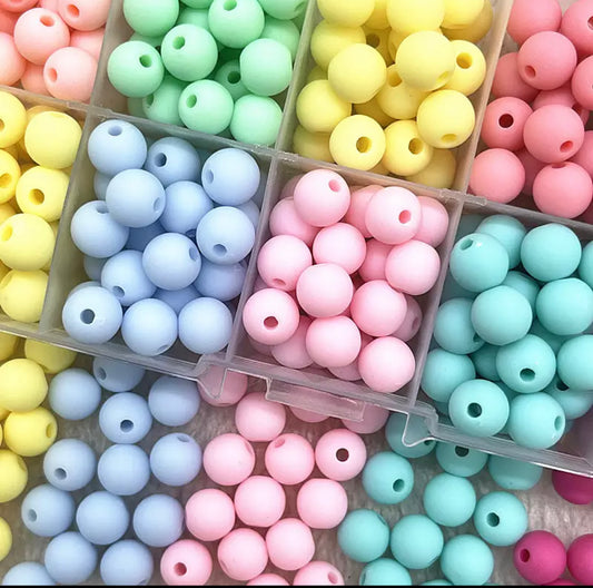 Acrylic Matte Loose Spacer Beads