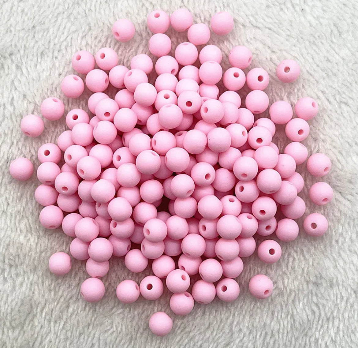 Acrylic Matte Loose Spacer Beads