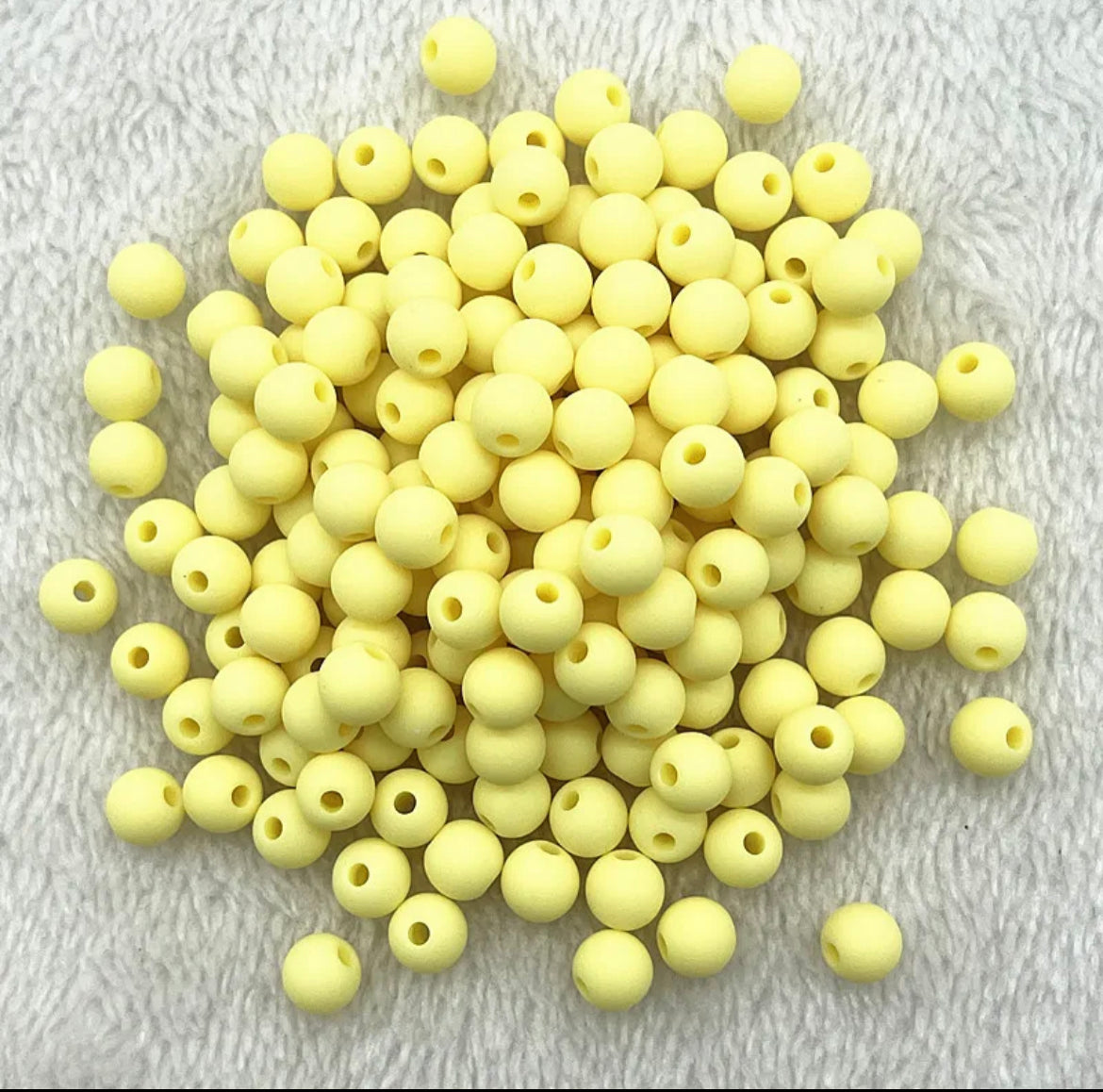 Acrylic Matte Loose Spacer Beads