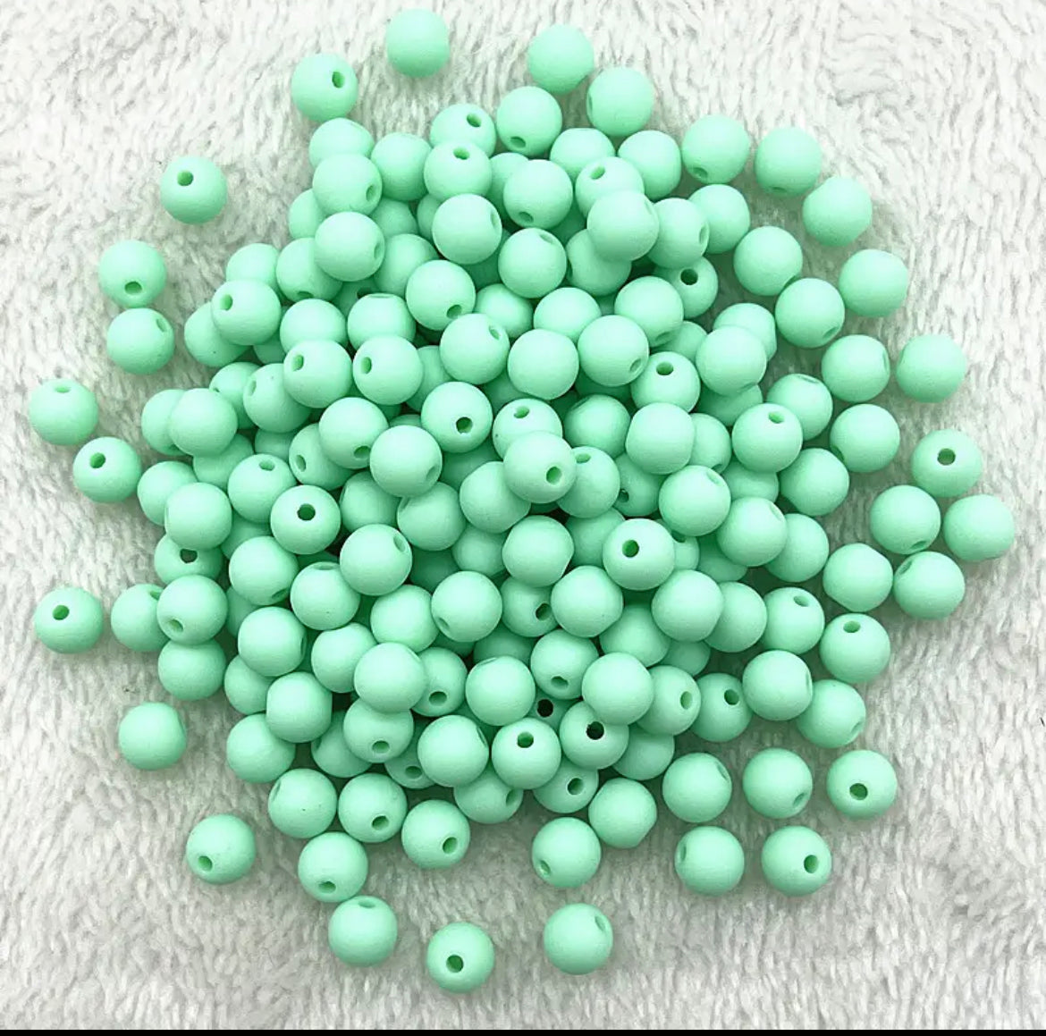 Acrylic Matte Loose Spacer Beads