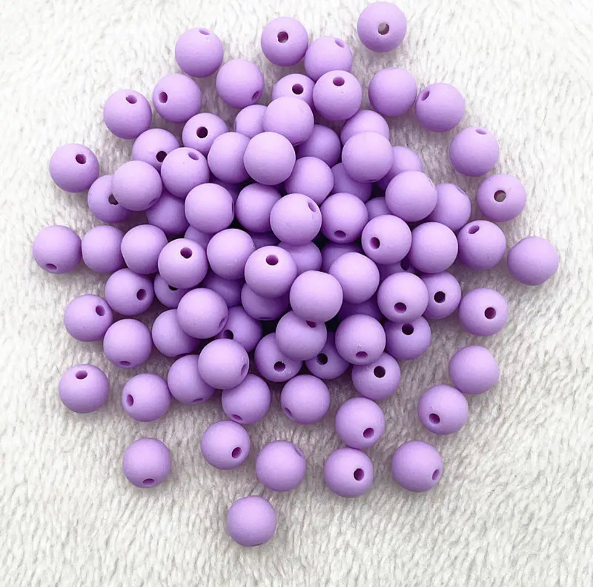 Acrylic Matte Loose Spacer Beads