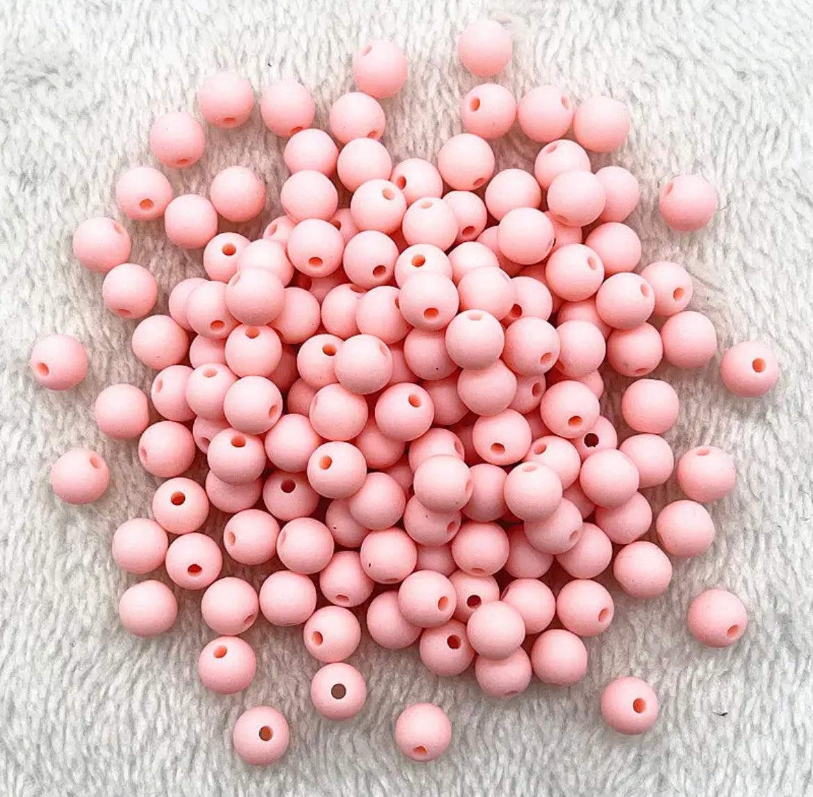 Acrylic Matte Loose Spacer Beads