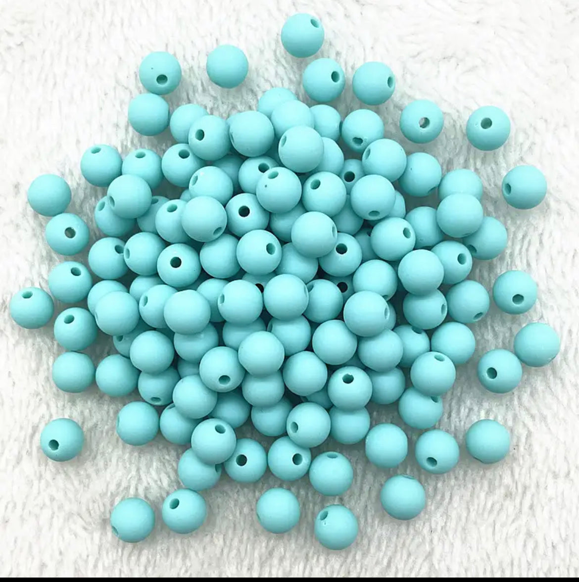 Acrylic Matte Loose Spacer Beads