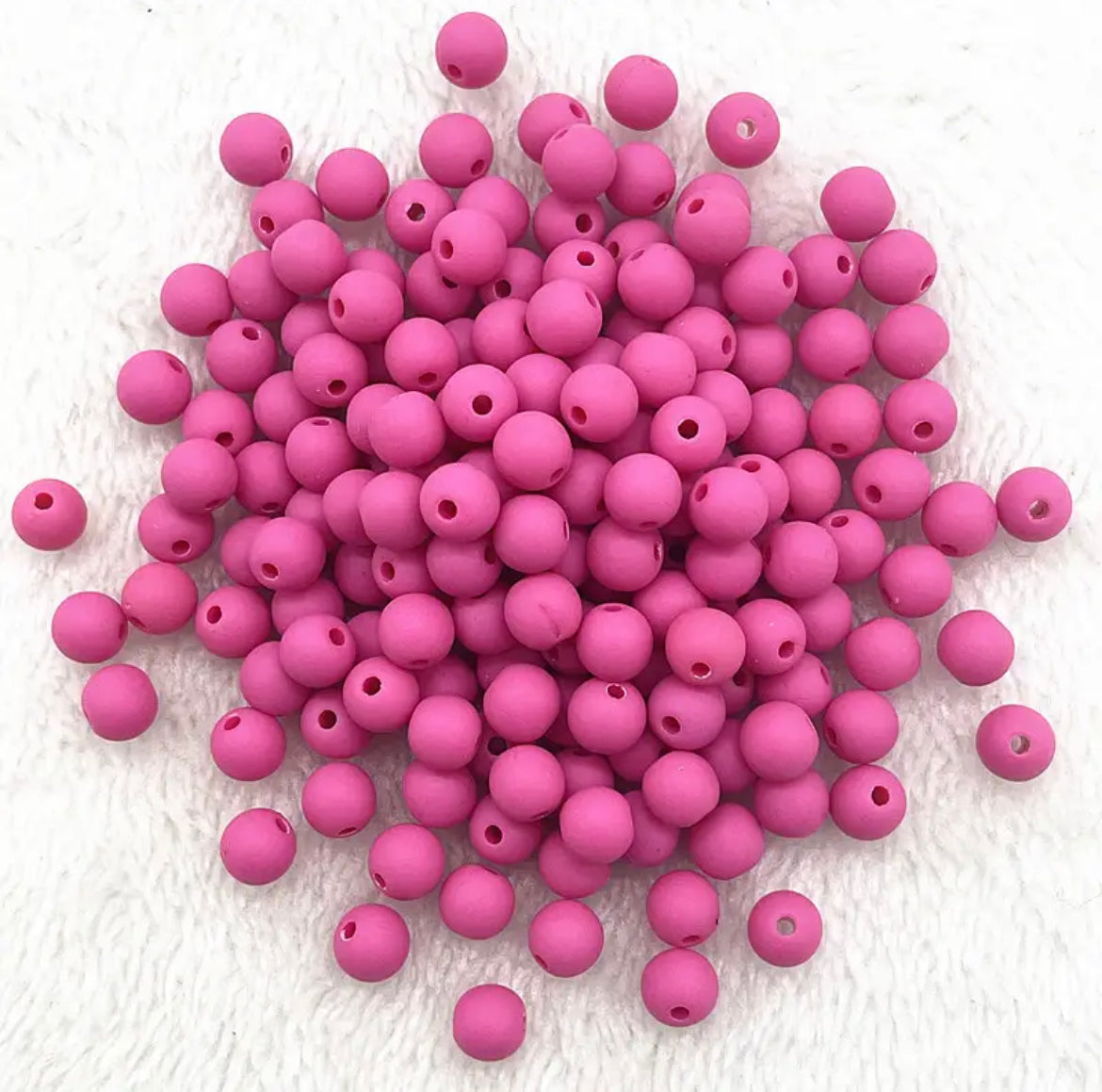 Acrylic Matte Loose Spacer Beads