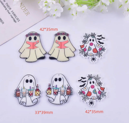 Halloween Fun Acrylic Charm / Pendant (with Hole) Resin Flatback Planar